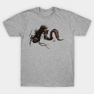 Head first black dragon ink painting T-Shirt